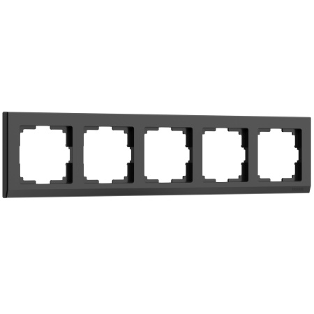 Stark Рамка горизонт/вертик 5 пост . Черный IP20 Werkel