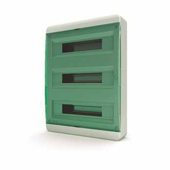 Щит навесной ЩРН-П 54 модуля зеленая крышка IP41 BNZ 40-54-1 Tekfor