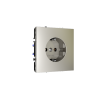 Розетка встраиваемая Voltum S70 с заземлением 16А, (шелк)