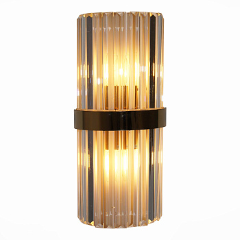 Бра Золотистый/Золотистый, Прозрачный E14 2*40Вт SL1176.201.02 ST LUCE