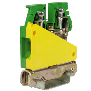 TE.10/O, зажим для заземления желт.зелен 10 кв.мм DKC