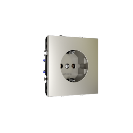 Розетка встраиваемая Voltum S70 с заземлением 16А, (шелк)