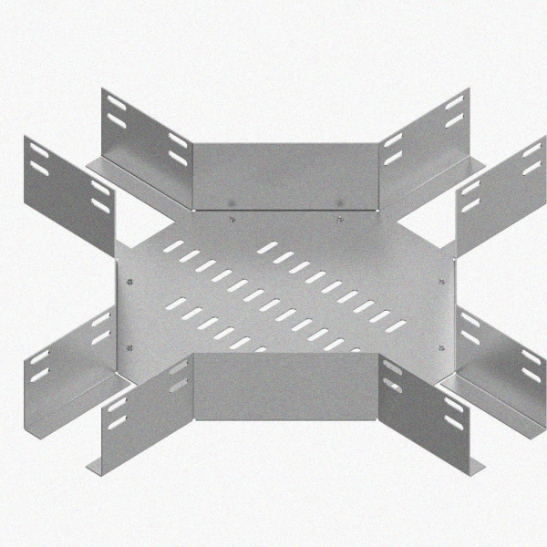 Лоток крестообразный глухой КМГ 600х65УХЛ1, оцинкованный лист S1,5