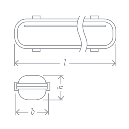 Светильник светодиодный ДСП без ламп (аналог ЛСП-2х36) 1250х120х82 IP65 Navigator