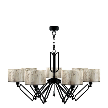 Люстра 7*E14 40Вт Матовый Черный IP20 Hightech 5 M1-07-BM-LMP-Y-6 Maytoni