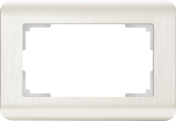 Stream Рамка СУ 2-х местная . перламутровый IP20 Werkel
