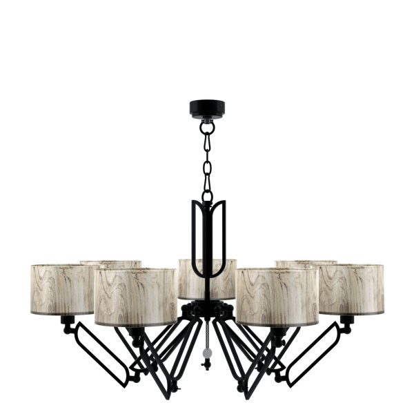 Люстра 7*E14 40Вт Матовый Черный IP20 Hightech 5 M1-07-BM-LMP-Y-6 Maytoni