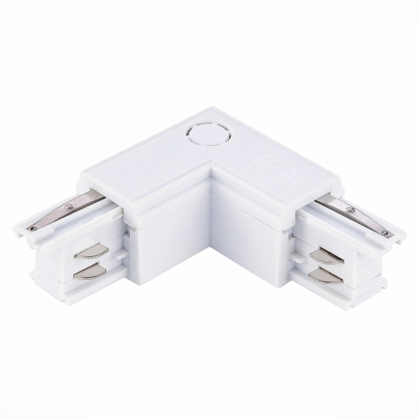 Угловой токоподвод левый для трехфазного шинопровода Белый ST030.509.15L ST LUCE