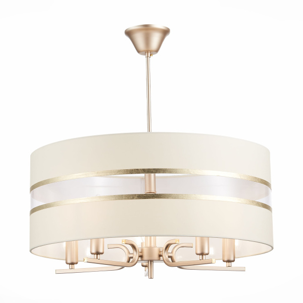 Светильник подвесной Шампань/Белый, Золотистый E14 5*40Вт SLE300213-05 EVOLUCE