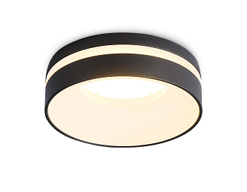 Встраиваемый точечный светильник MR16 TN3306 BK/FR черный/белый матовый MR16 GU5.3 D80*43 Ambrella Light