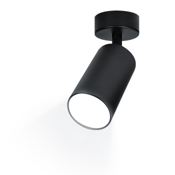 Светильник накладной Arton GU10 до 40 Вт черный Ritter