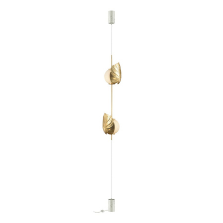 Натяжной торшер с выкл.E14 2*40W JUNGLE золотистый/белый/стекло ODEON LIGHT