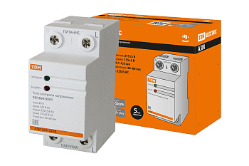 Реле напряжения 1ф серии АЗМ 20А-230В TDM