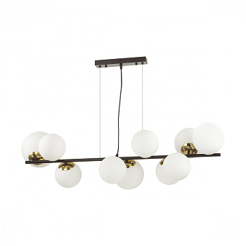 Люстра подвесная MELONA E14 10х40W 220V LN23 105 чёрный, белый, бронза LUMION