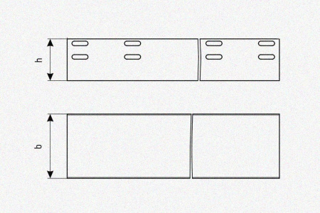 Лоток глухой ЛМГ 600х200х3000 УТ1,5, оцинкованный лист, S1,5