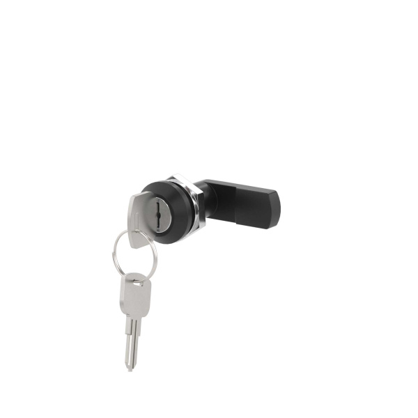 Поворотный замок под плоский ключ для цельного навесного шкафа из фибергласа, с 2 ключами DKC