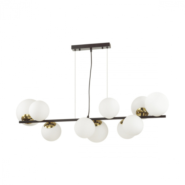 Люстра подвесная MELONA E14 10х40W 220V LN23 105 чёрный, белый, бронза LUMION