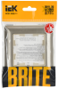 BRITE Рамка 1-мест. РУ-1-Бр беж./шамп. IEK