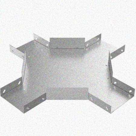 Лоток крестообразный замковый глухой КМЗГ 100х100 УХЛ1, оцинкованный лист, S1,5