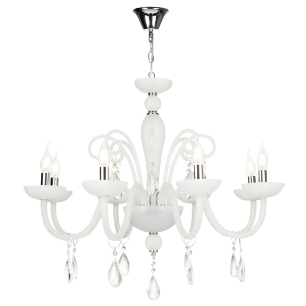 Люстра 8*E14 40Вт Матовый Белый IP20 Cecilia DIA011PL-08W Maytoni