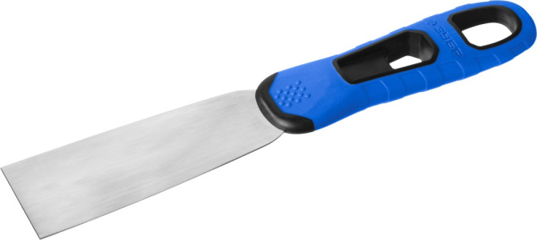 Шпатель "Профессионал" профилированное нержавеющее полотно, 2к ручка, 40мм ЗУБР