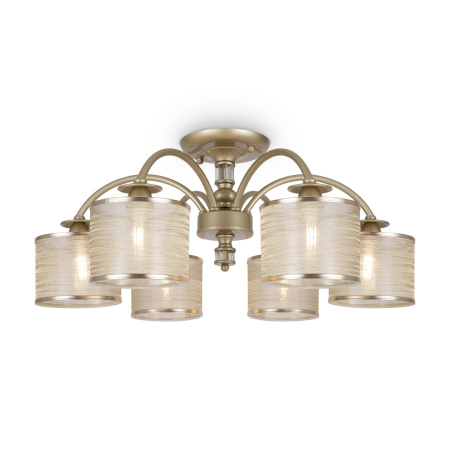 Потолочный светильник 6*E14 40Вт Матовое Золото IP20 Ksenia FR2539CL-06G Freya