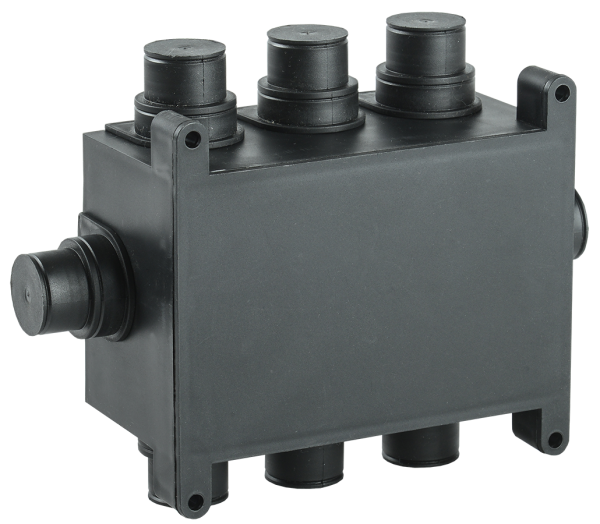 Коробка распаячная 118х76х60мм для монолитного строительства черная IEK