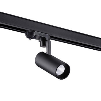 Трехфазный трековый св/д св-к IP20 LED 10W 220-240V HELIX черный NOVOTECH