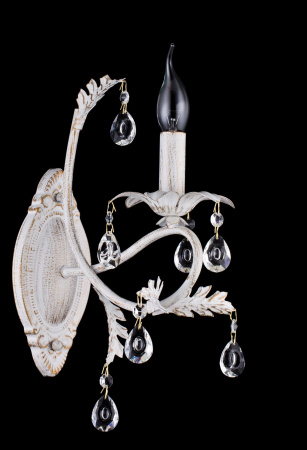 Бра 1*E14 60Вт Белый с Золотом IP20 Dezi FR3040-WL-01-WG Freya