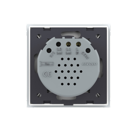 Сенсорный выключатель 1 клавиша 1 пост Белый Livolo