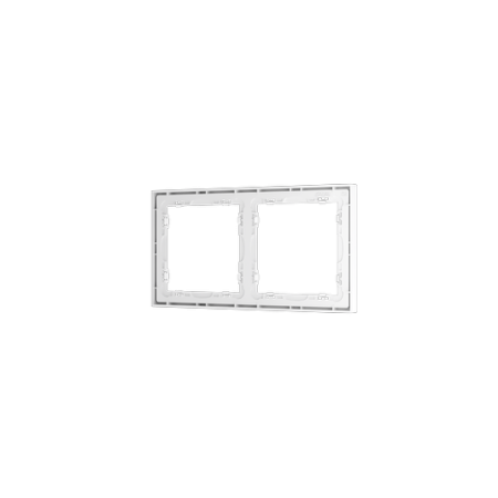 Рамка пластиковая Voltum S70 на 2 поста, (белый глянцевый)