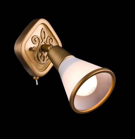 Светильник спот 1*E14 40Вт Латунь IP20 Luther SP008-CW-01-G Maytoni