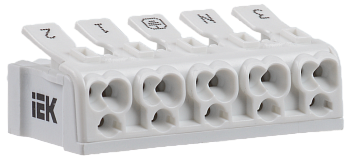 Клемма пружинная соединительная КСП5-3L+N+PE IEK