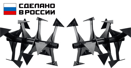 Ф-2, HEX 32, фрезы гусиные лапки для мотоблоков ЗУБР