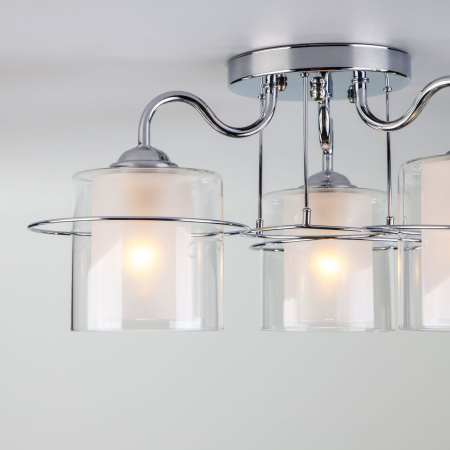 Потолочная люстра с плафонами 3*E27 40Вт хром IP20 (30160/3 хром) Eurosvet