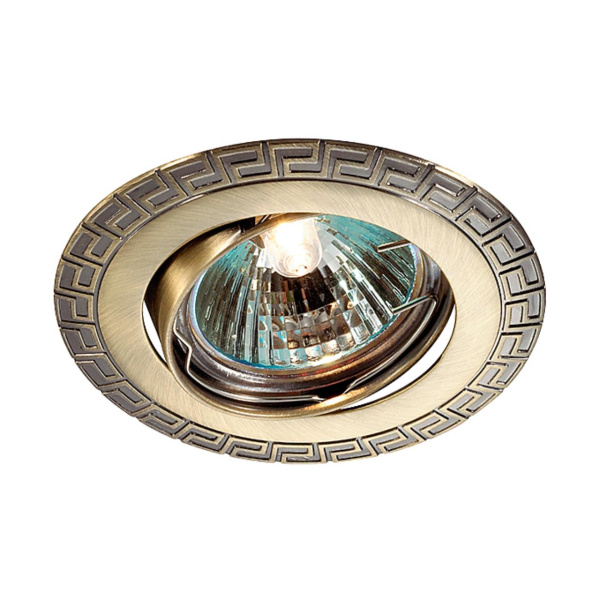 Встр.ПВ св-к IP20 GX5.3 50W 12V COIL бронза NOVOTECH