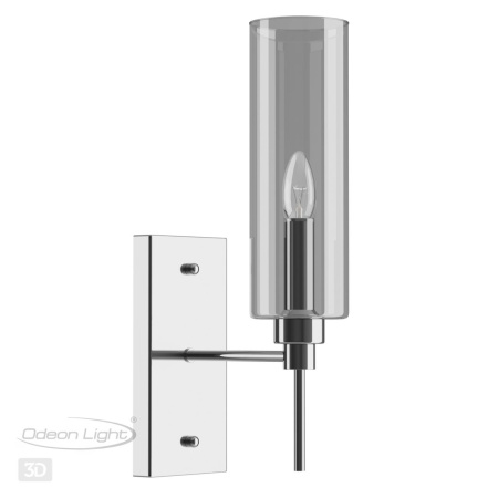 Бра E14 1*40W DIATRA хром/дымчатый ODEON LIGHT