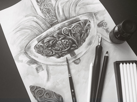 Люстра 8*E14 40Вт Серый IP20 Maryland ARM526PL-08GR Maytoni