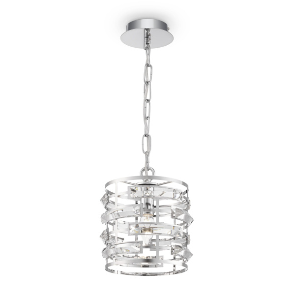 Подвесной светильник 1*E14 60Вт Хром IP20 Frontera MOD067PL-01CH Maytoni