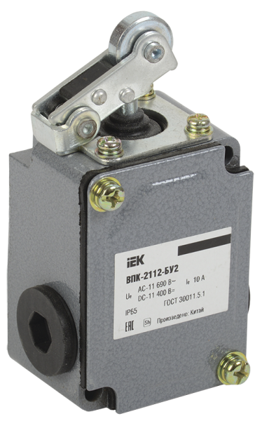 Выключатель концевой ВПК-2112-БУ2 рычаг с роликом IP65 IEK