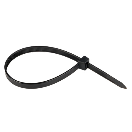 Хомут нейлоновый черный (7,2х250) (100шт) Basic EKF