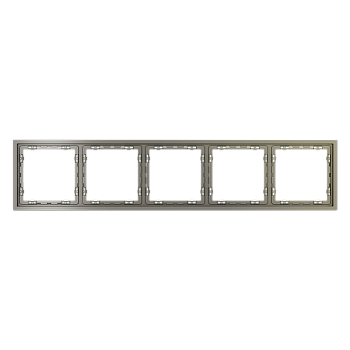 Рамка пластиковая Voltum S70 на 5 постов, (шелк)