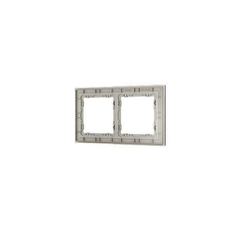 Рамка стеклянная Voltum S70 на 2 поста, (кашемир, стекло)