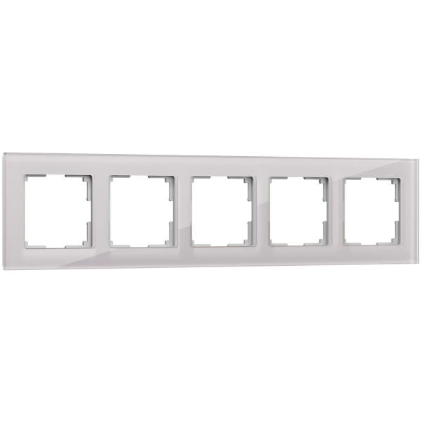 Favorit Рамка на 5 постов (дымчатый, стекло) Werkel