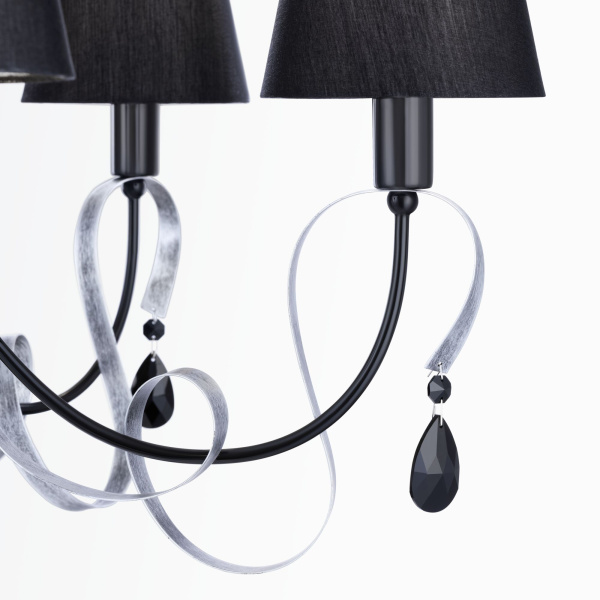 Люстра 6*E14 40Вт Черный и Хром IP20 Intreccio ARM010-06-R Maytoni