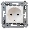 Розетка в стену, 2P+E, с з/ш, "Avanti", "Белое облако" DKC