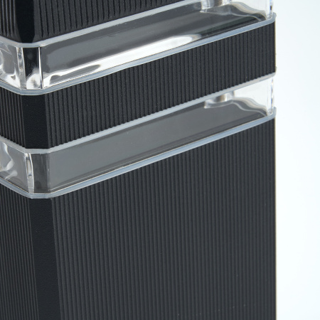 Светильник садово-парковый Feron DH0806, на стену вверх, E27 230V, черный