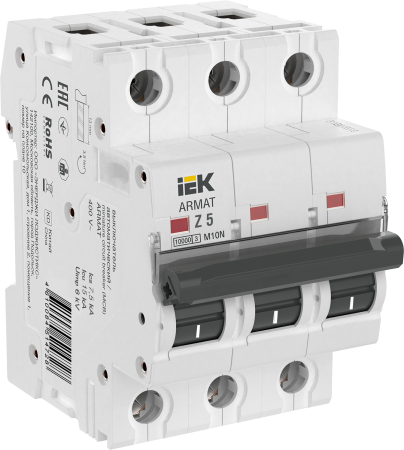 Выключатель автоматический ВА МОД M10N 3П Z 5А ARMAT IEK