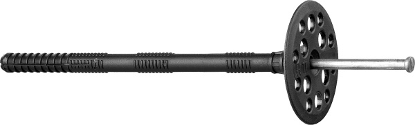 Дюбель для изоляционных материалов полипропиленовый, металлический стержень, 10 x 180 мм, 50 шт, ЗУБР