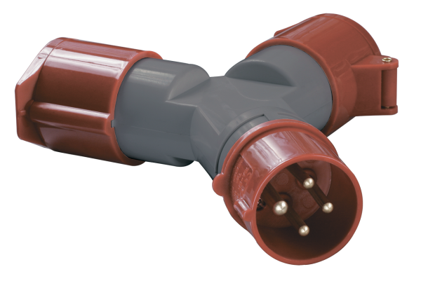 Адаптер двухлучевой ССИ-1012-214 3Р+РЕ 16А 380-415В IP44 IEK